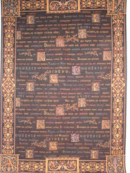 Wall Hangings / Table Covers / Throws: LATIN Black