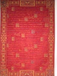 Wall Hangings / Table Covers / Throws: LATIN Claret
