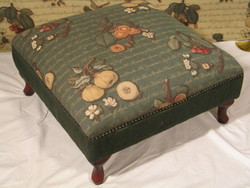 All Over Fruit: F7 Footstool All Over Fruit green