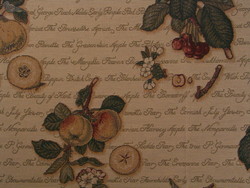 All Over Fruit: ALL OVER FRUIT Beige fabric per metre
